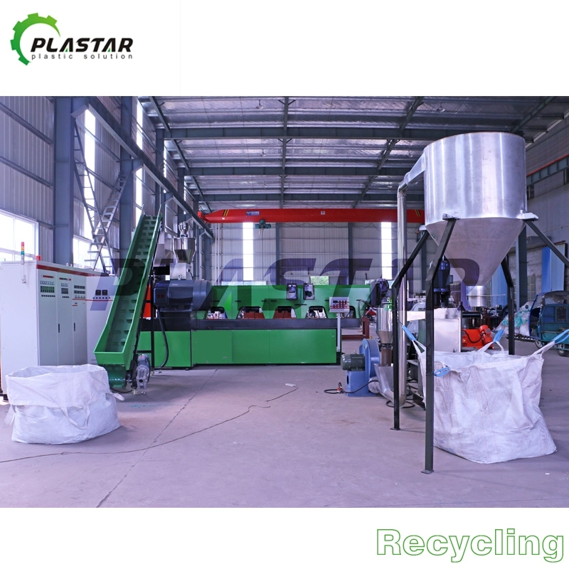 Recycled PE/PP Plastic Film Extrusion Granulating Machine Production Line