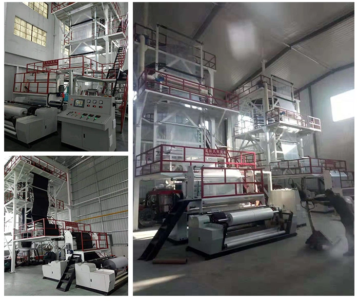 Automatic Co-Extrusion 1200mm LLDPE Plastic Stretch Film 3 Layers Film Making Machine