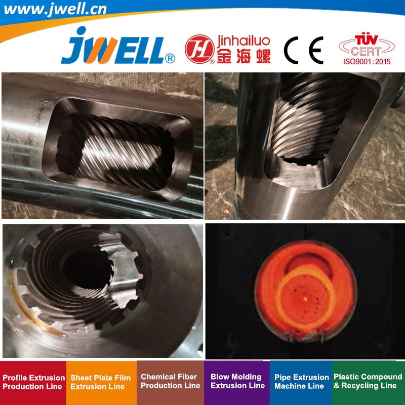 Jwell - Bimetallic Twin Screw and Barrel for Plastic Recycling Agricultural Making Extrusion Machine