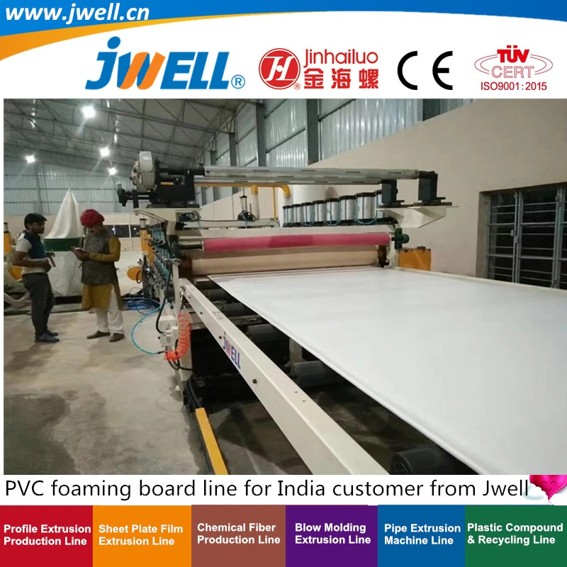 Jwell PVC Plastic Foam Board for 3D Wall Decoration Extrusion Making Machine