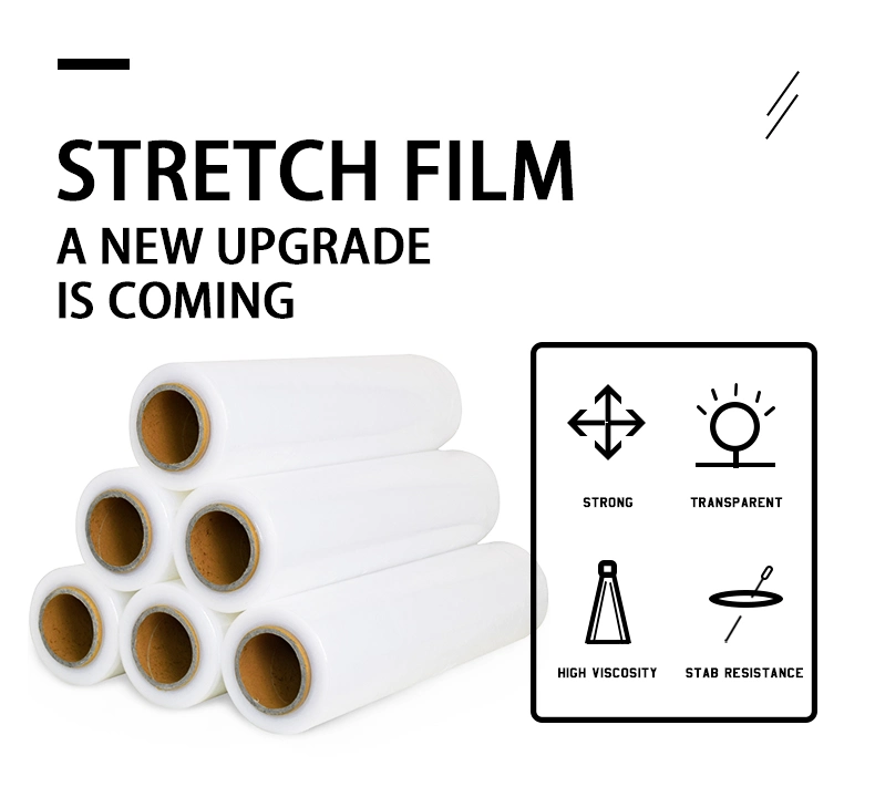 Factory Price Polyethylene Pallet Stretch Wrap, BOPP PE Cast Stretch Film Wrap Film / Stretch Film