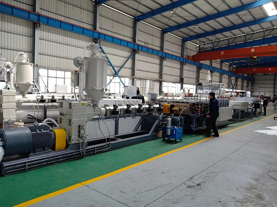 PP PE Hollow Profile Sheet Extrusion Line Plastic Machine