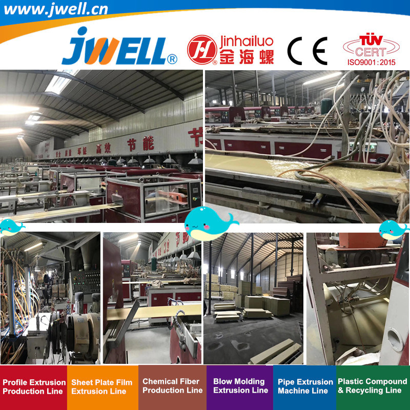 Jwell- PVC Plastic Wood-Plastic Soundproof Wall Decoration Profile Recycling Extrusion Machine for KTV|Hotel