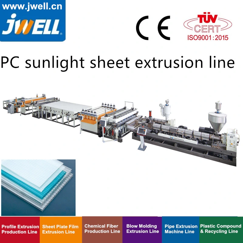 PC Hollow/Sunlight/Corrugated Roof Sheet Extrusion Machine