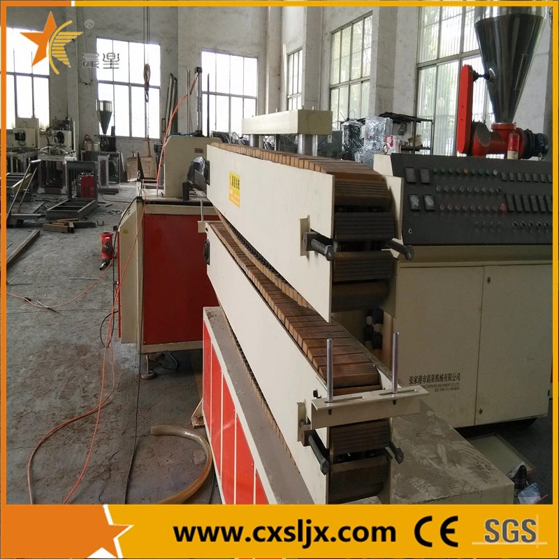 Small WPC Making Machine / WPC Profile Production Line / Wood Plastic Extrusion Equipment