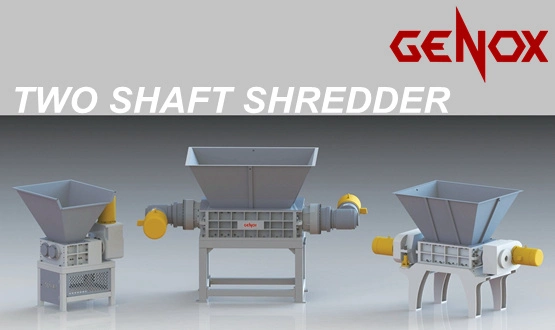 Automatic Metal/Tire/Plastic/Wood Double/Two Shaft Shredder