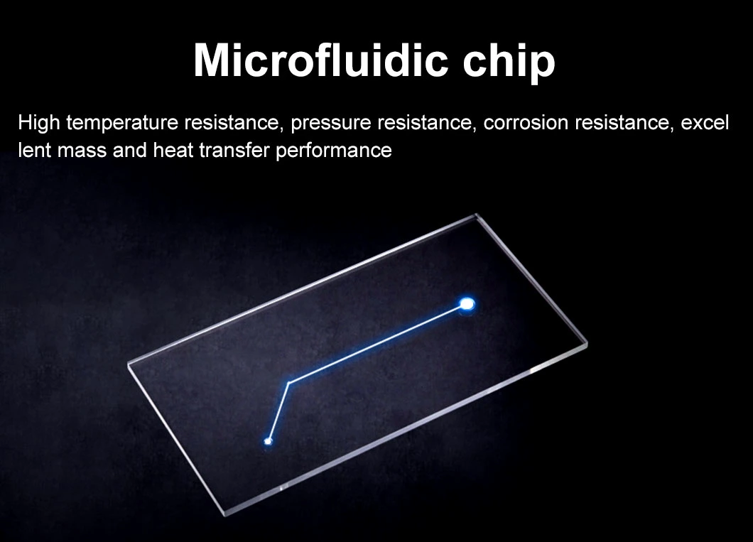 Microfluidic Chip Drainage Chip Optical Glass Drainage Sheet Electrophoresis Chip Drainage Sheet