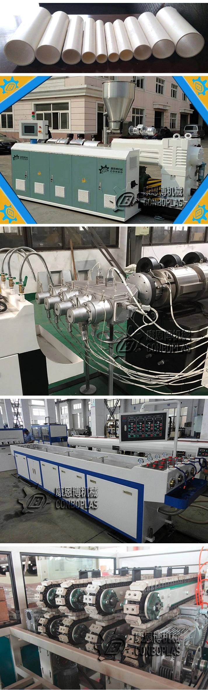 Plastic CPVC Water Pipe PVC Four-out Pipe Extrusion Production Line