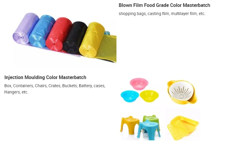 Competitive Price Color Masterbatch Plastic Granules for Extrusion, Injection, Blown Film