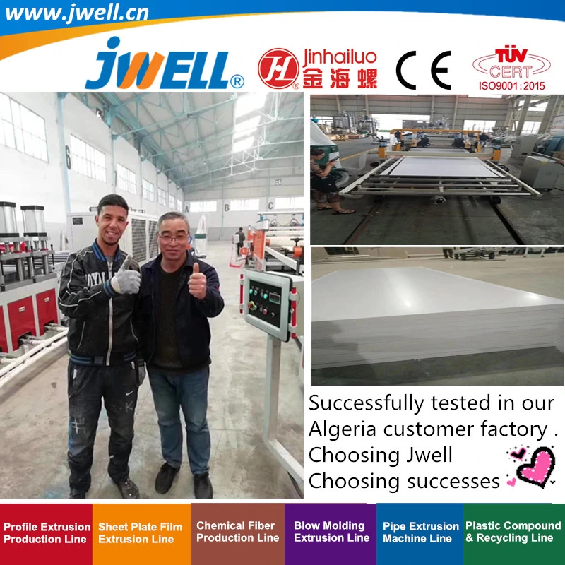 Jwell PVC Plastic Foam Board for 3D Wall Decoration Extrusion Making Machine