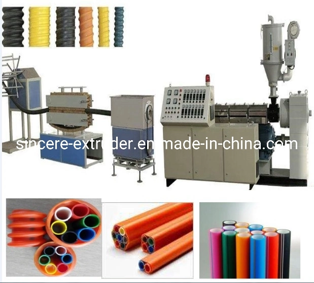 PE/HDPE Carbon Reinforced Spiral Pipe Extruding Manufacturing Machine 50-200, Dust Pipe Machine