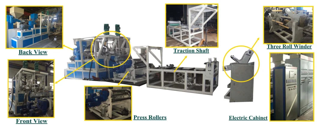 Double Layer Sheet Extrudsion Machine, PP/PS Plastic Sheet Extruder, Co-Extruding Sheet Line
