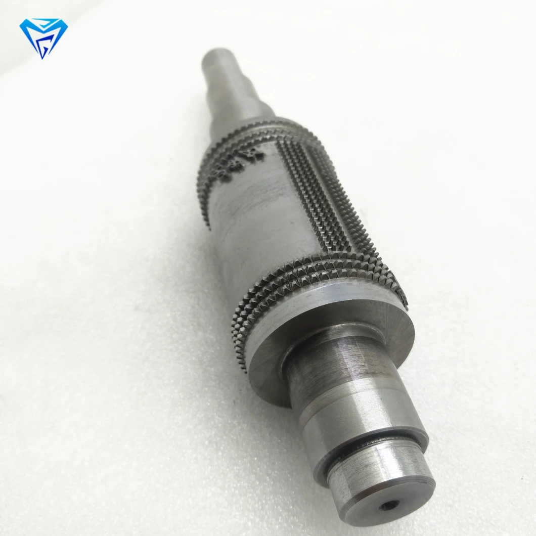 OEM Metal Stainless Steel CNC Embossing Roller with Kn95 Embossing Roller Shaft