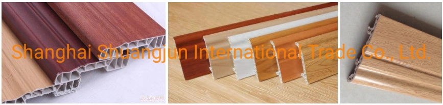 PVC PE PP Wood Plastic Profile Extrusion Line Door Window Frame Skirting Board Production Machine