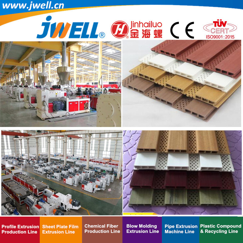 Jwell- PVC Plastic Wood-Plastic Soundproof Wall Decoration Profile Recycling Extrusion Machine for KTV|Hotel