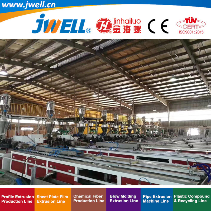 Jwell- PVC Plastic Wood-Plastic Soundproof Wall Decoration Profile Recycling Extrusion Machine for KTV|Hotel