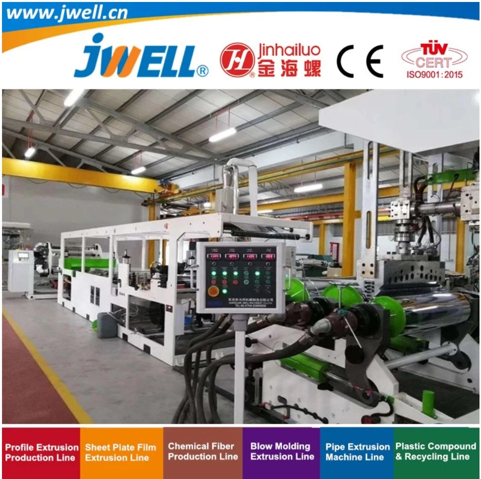 Jwell PLA Pet Plastic Biodegradable Sheet Recycling Plastic Cup Making Extrusion Machine