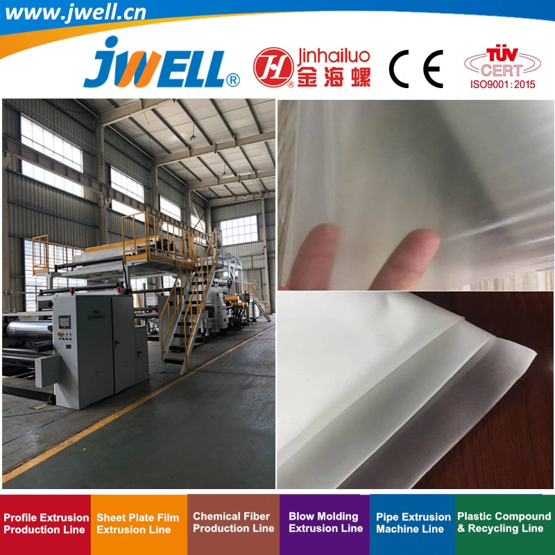 Jwell EVA Poe|PVB|Sgp Plastic High Speed and Steady Production of Casting Solar Film Recycling Agricultural Making Extrusion Machine