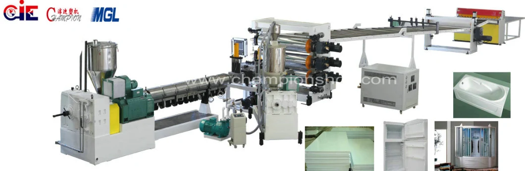 PMMA/PC/GPPS Plastic Sheet Extrusion Machine/Refrigerator Plate Extruder Machine