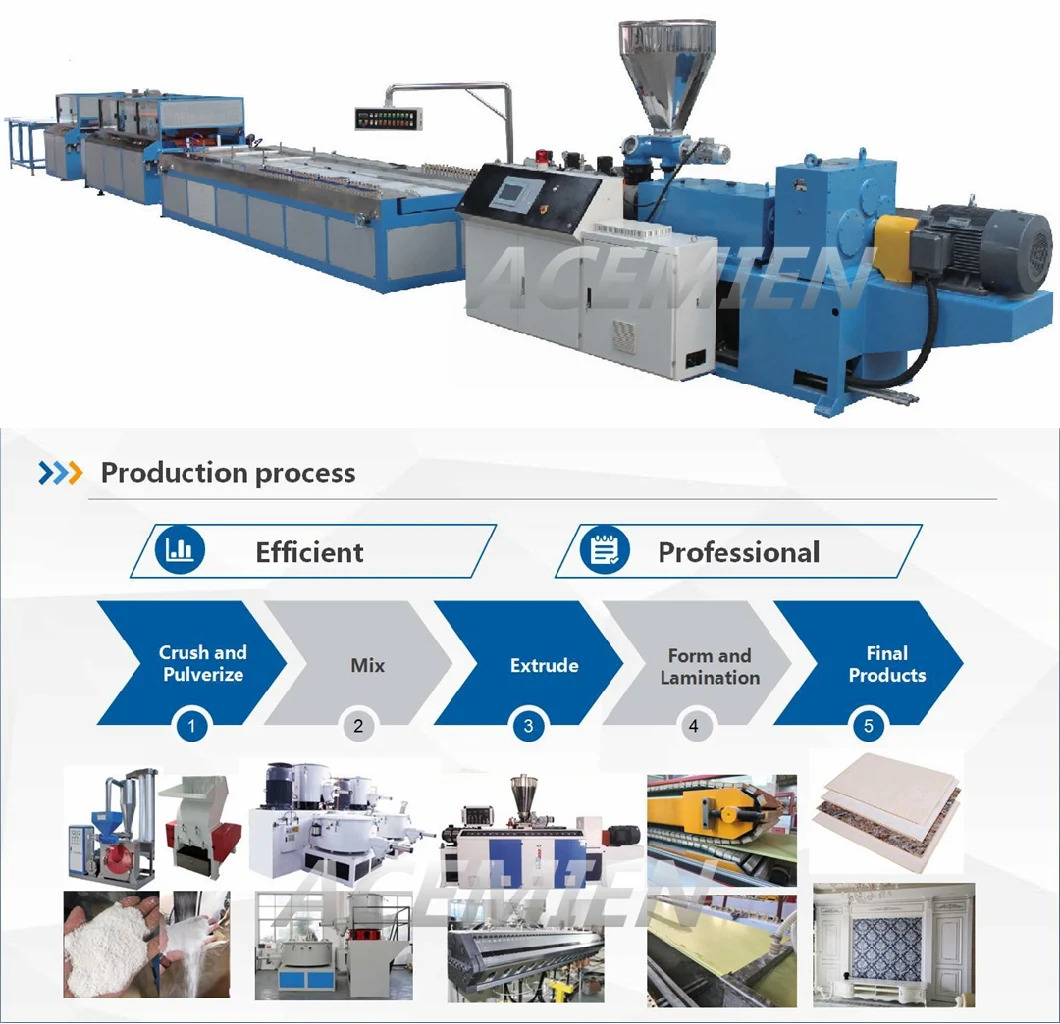 WPC Door Board and Wall Panel Extrusion Production Making Machine