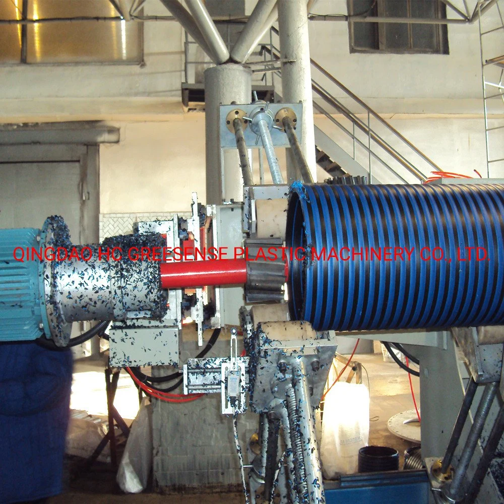 Plastic HDPE Inner Rib Reinforced Spiral/Hollow Wall Sewage Pipe Machine/Krah/Double Wall Corrugated Pipe Extrusion Machine