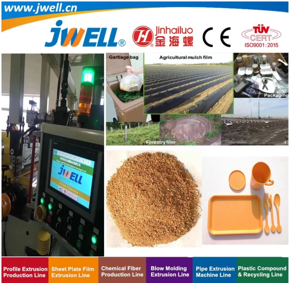 Jwell PLA Pet Plastic Biodegradable Sheet Recycling Plastic Cup Making Extrusion Machine