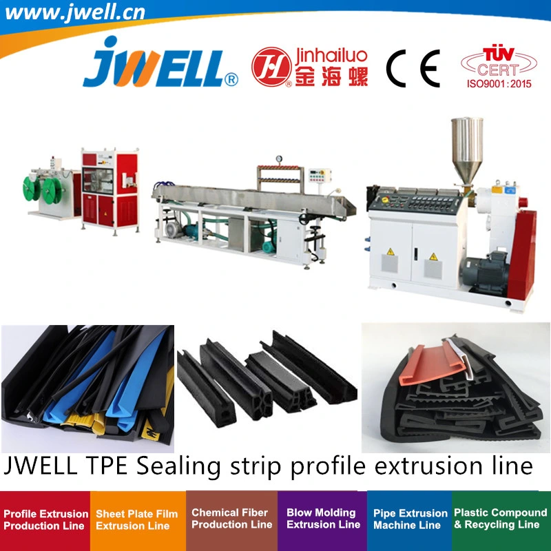 Jwell- TPE Plastic Sealing Strip Profile Recycling Making Extrusion Machine