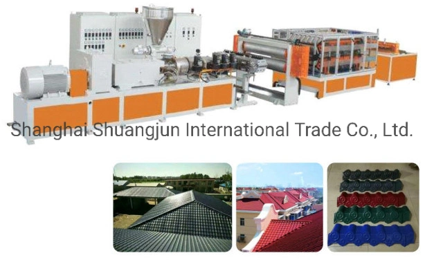ASA PMMA PVC UPVC Hollow Roof Sheet Making Machine Twin-Wall Roofing Sheet Co-Extrusion Line