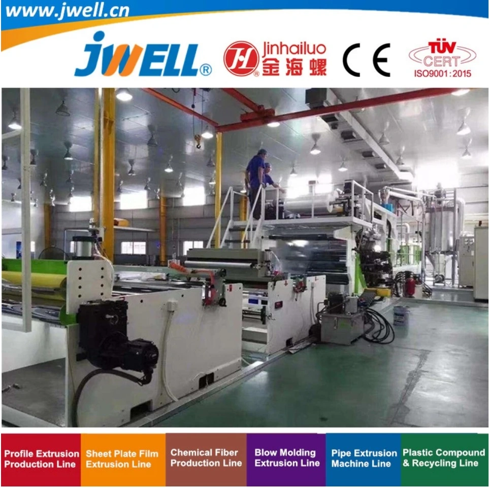 Jwell PLA Pet Plastic Biodegradable Sheet Recycling Plastic Cup Making Extrusion Machine