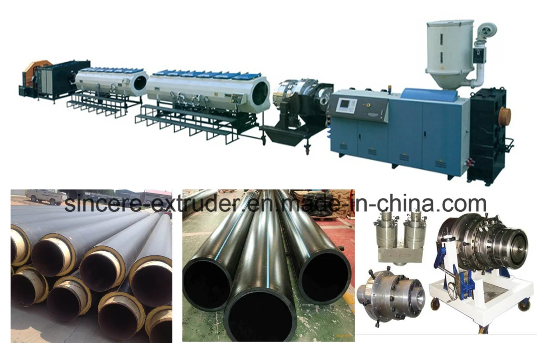 HDPE Three Layer Water Pipe Co-Extrusion Line Production Machine 400mm
