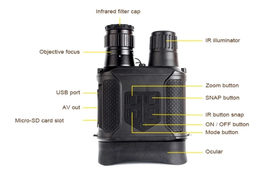 Powerful Binoculars High Quality Zoom Great Handheld Night Vision Telescope Night Vision Military HD Professional Hunting