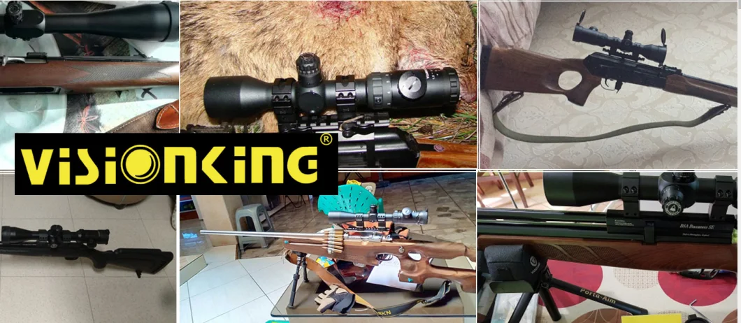 Visionking 2-20X44 Turret Lock Tactical Scope Big Caliber Rifle Scope for Ar15 Ak 308 with Mounts Sniper Scope Hunting Scopes (2-20X44DL)