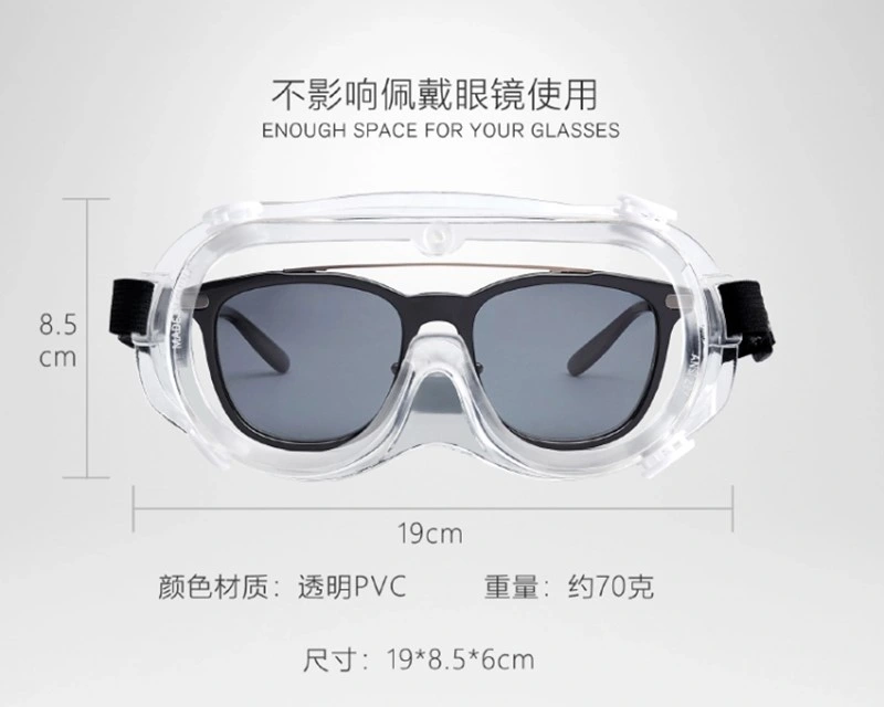 Disposable Industrial Night Vision Safety Glasses Medical Goggles