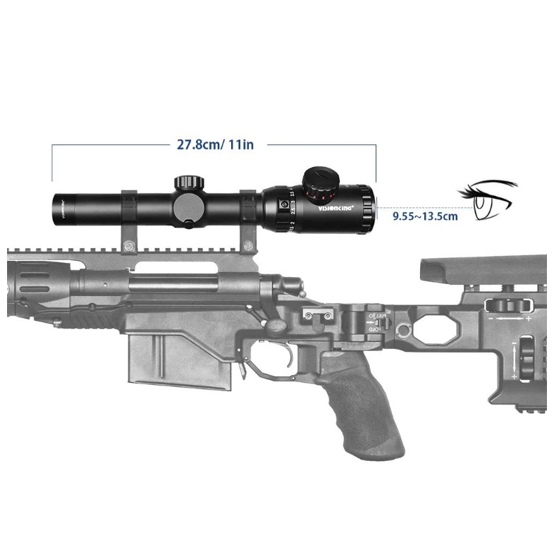 Waterproof Sniper Rifle Scope R/B Illuminated Airsoft Scope Hunt Riflescope (1.25-5X26)