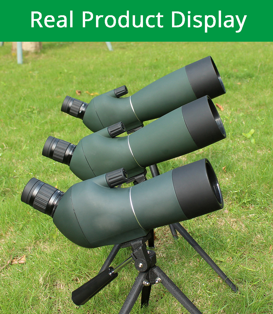 Sports Game Spotting Scope 20-60X60 Waterproof, Bird Watch Hunting Camping Spotting Scope Made in China China Supplier Paper Packaging Box