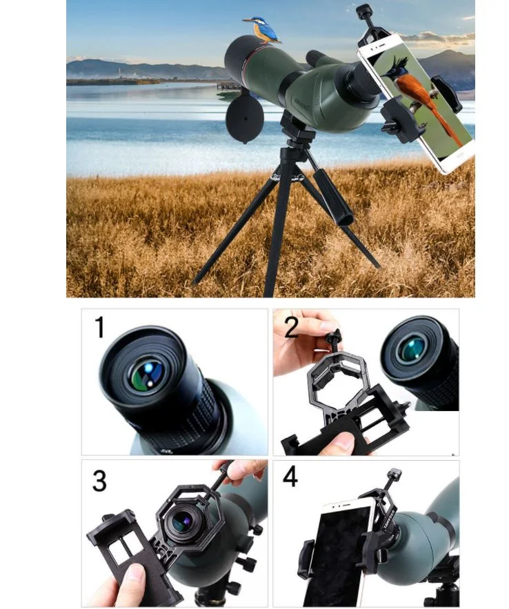 Buy Free Shipping 1000m Distance Tripod Cellphone Clip Spotting Scope