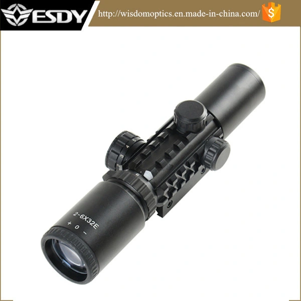 2-6X32aoe Red Green Mil-DOT Rifle Scope Tactical Rifle Scope