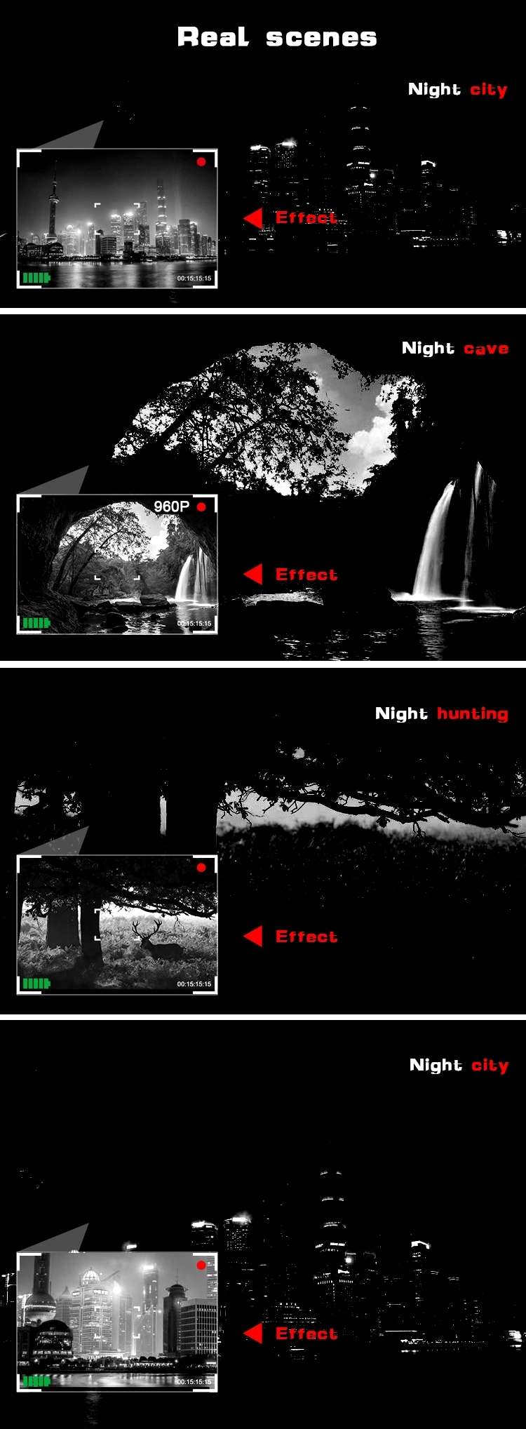 Mini Monocular Telescopes Night Vision for Hunting Night Vision Goggles