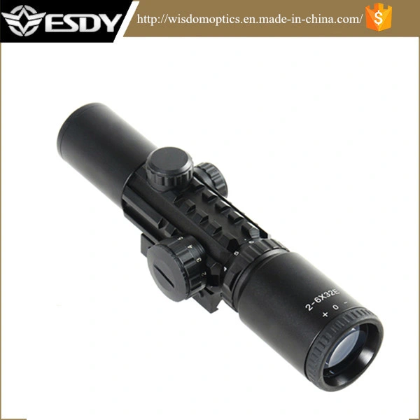 2-6X32aoe Red Green Mil-DOT Rifle Scope Tactical Rifle Scope