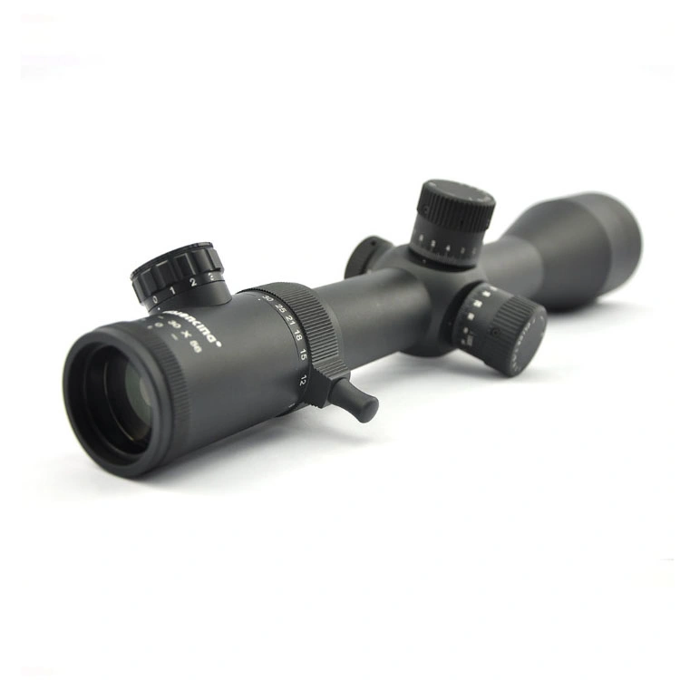 Visionking Side Focus IR Hunting Rifle Scope Long Range Red Illumination Moa Reticle Hunting Opitcs Scopes with Mount Rings (5-30X56)