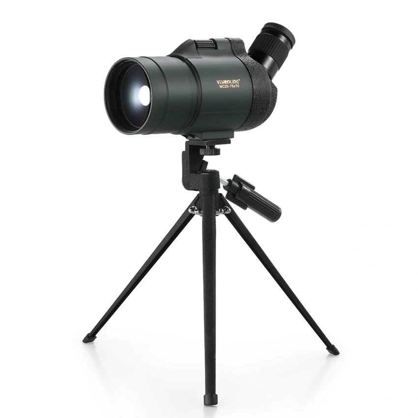 Visionking 25-75X70 Maksutov Spotting Scope 100%Waterproof Bak4 with Tripod (Green)