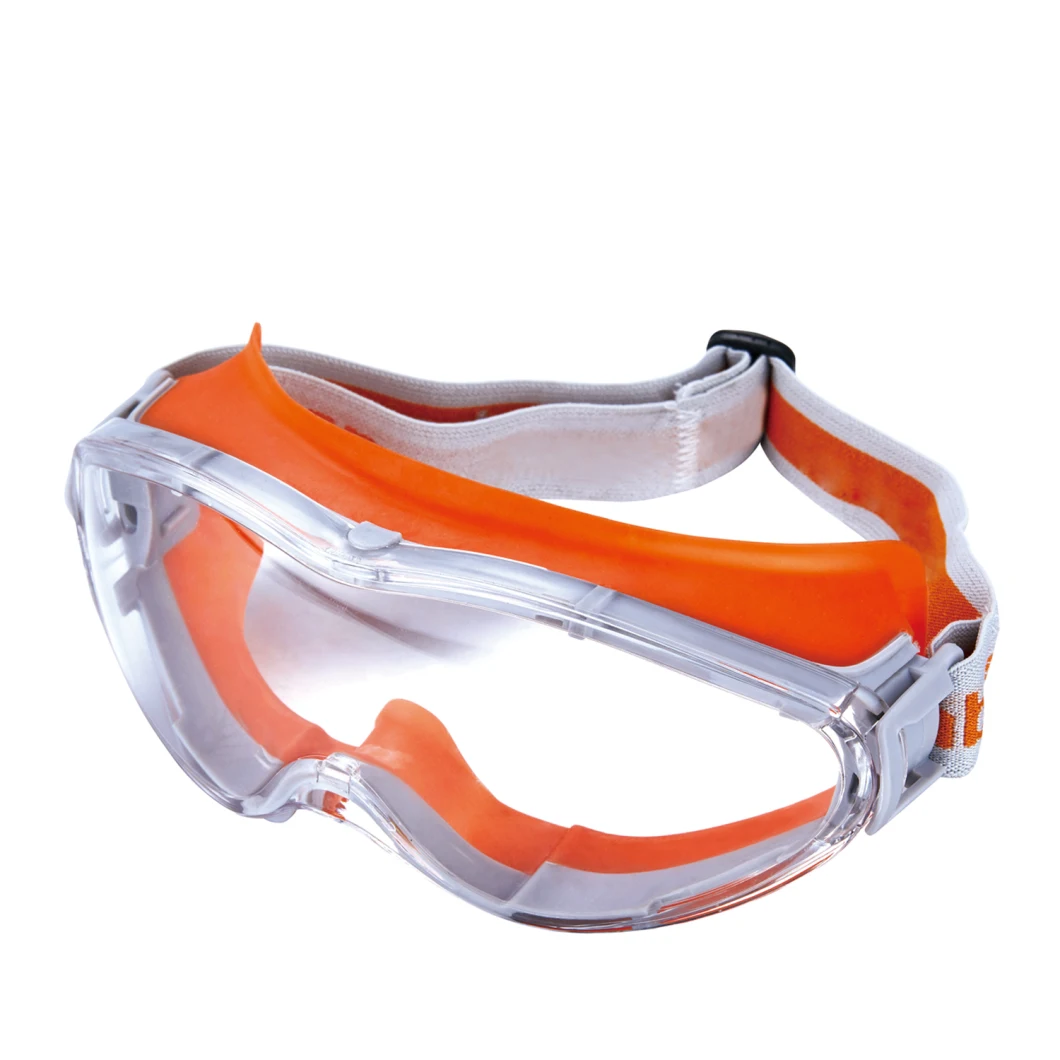 Gw012 Wide Vision Clear Anti-Fog Function Adjustable Strap Goggles