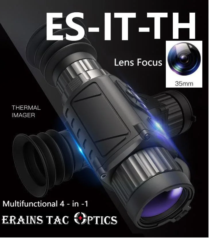Erains 2021 All New Perfect Compact Multifunctional Hunting HD Thermal Imaging Sight with 4-in-1 Thermal Rifle Scope Monocular Searcher Ffp Lens Scope