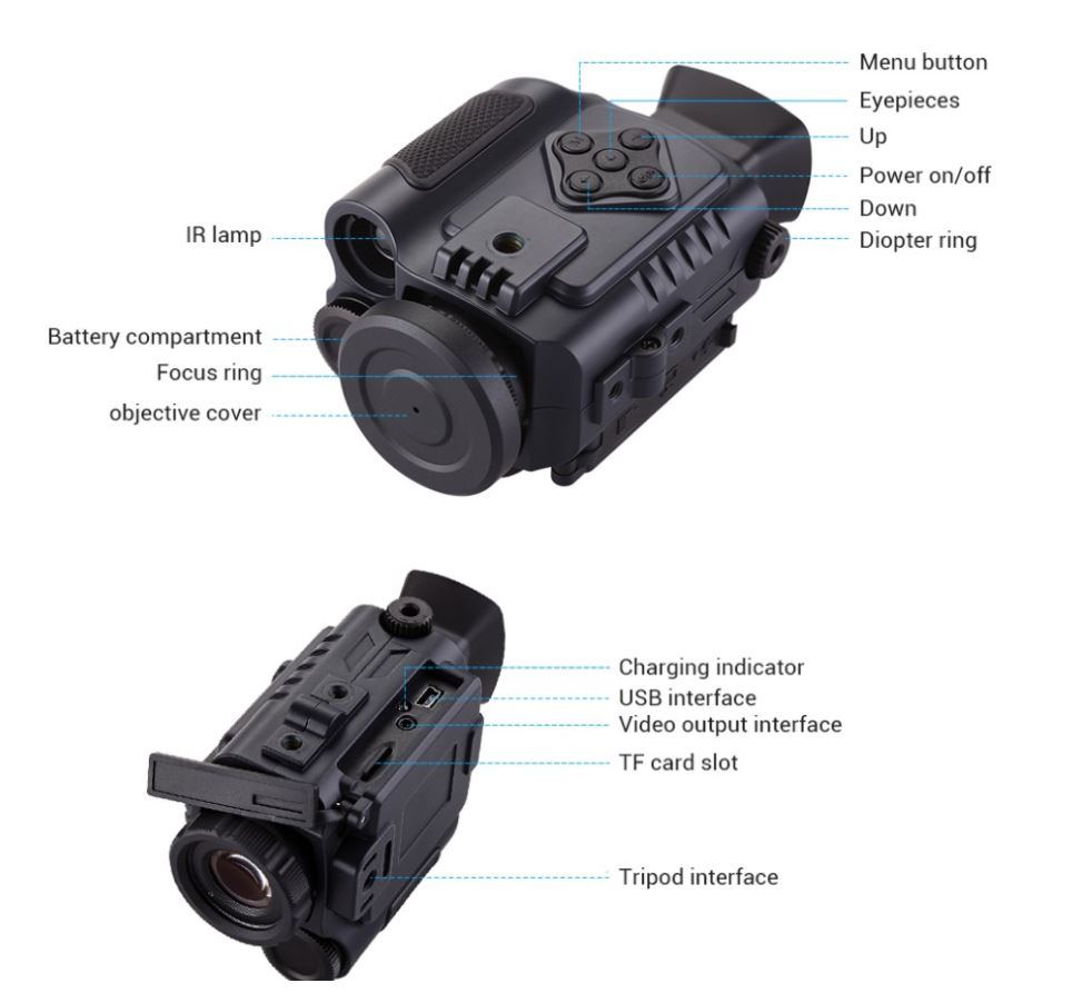 Wholesale Hunting Tactical Military Monocular Scope Digital Night Vision