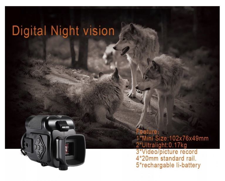 Wildlife Outdoor Game Night Security Camera Monocular Scope