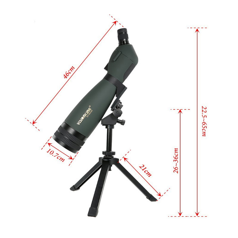 Visionking 30-90X90 Spotting Scope Bak4 Hunting Bird Watching Guide Long Range Waterproof Monocular Telescope with Phone Adapter