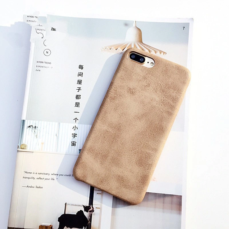 Vintage Style Leather Phone Case for iPhone Xs Max iPhone Xs iPhone 8 Plus iPhone Xr