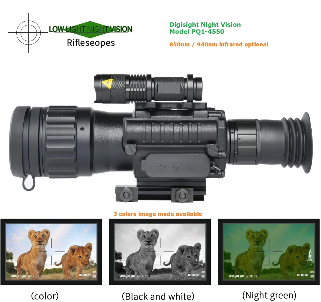 Infrared Day Night Colorful Digital Night Vision Rifle Scope