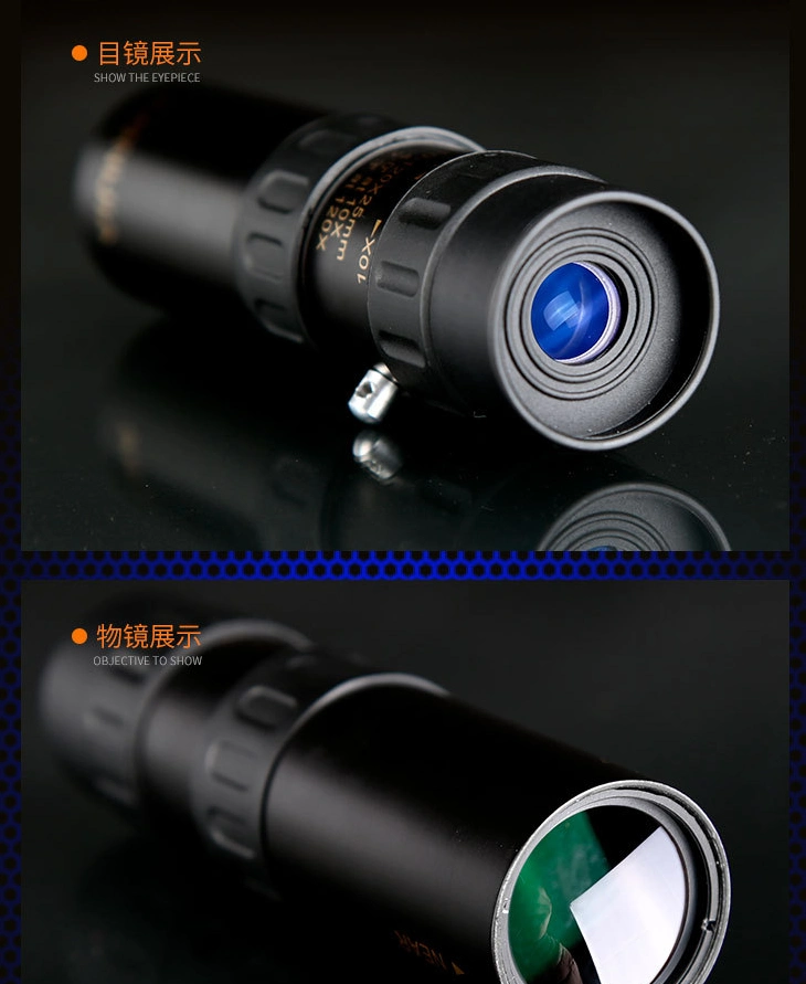 Monocular 10-30*25 Continuous Zoom High-Definition Low-Light Night Vision Binoculars