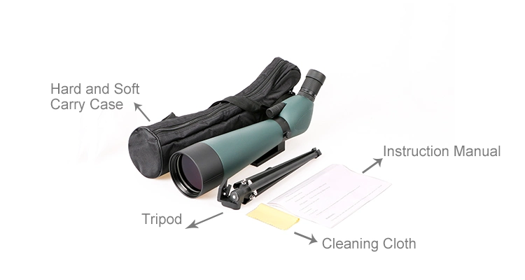 16-48X65 Zoom Monocular Outdoor Spotting Scope with Tripod